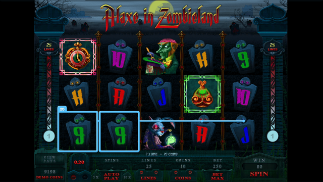 Бонусная игра Alaxe In Zombieland 3