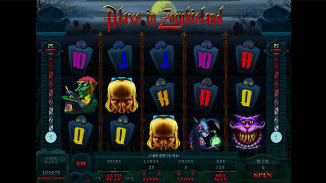 Игровой интерфейс Alaxe In Zombieland 1
